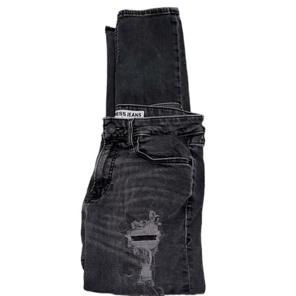 Express Rocco Slim Fit Skinny Leg Jeans In Charcoal - Picture 6 of 6